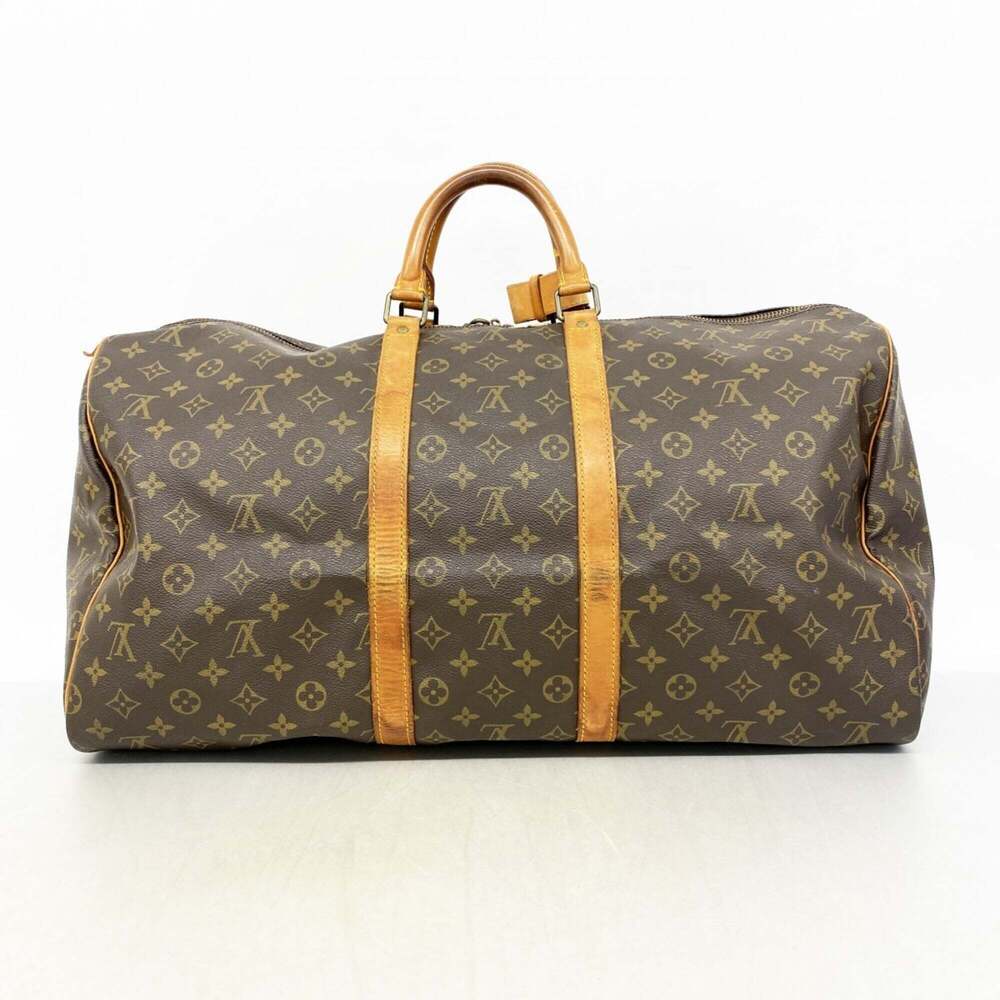LOUIS VUITTON Brown Monogram Keepall 55 Boston Bag - Picture 13 of 13